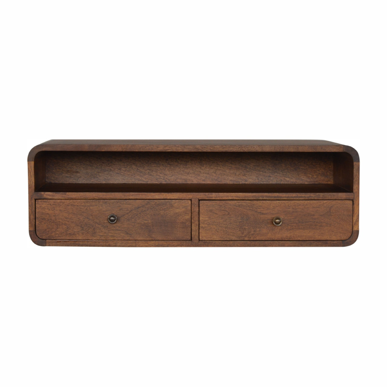 Bali floating console table wall-mounted side profile