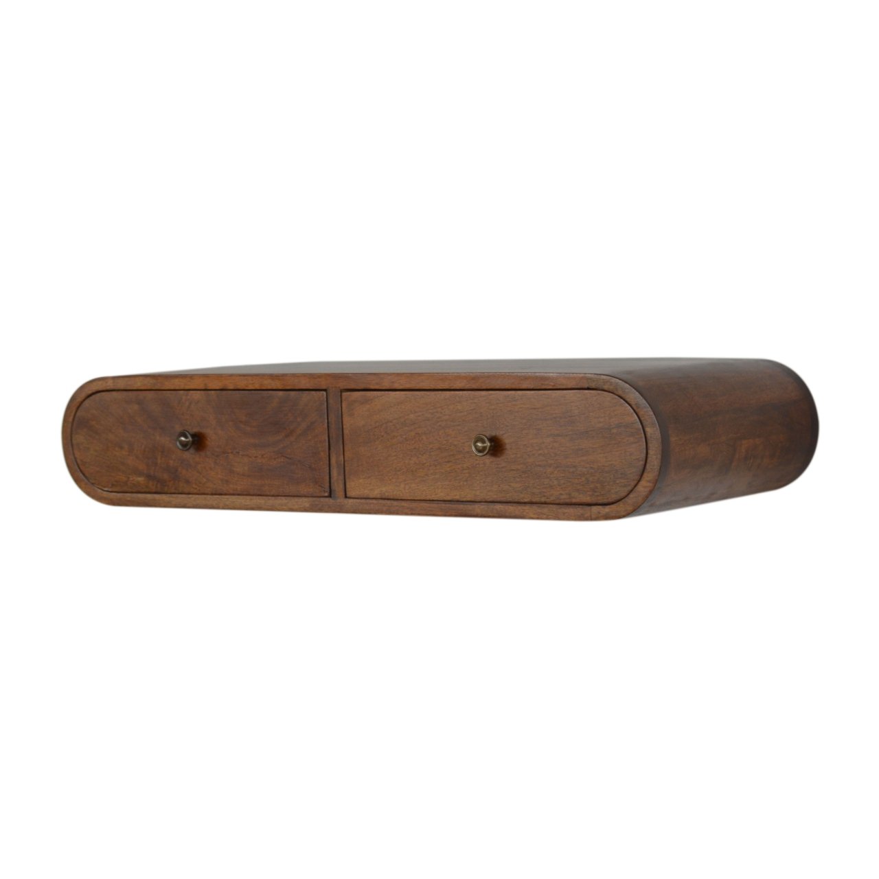 Chelsea chestnut floating dressing table drawer detail