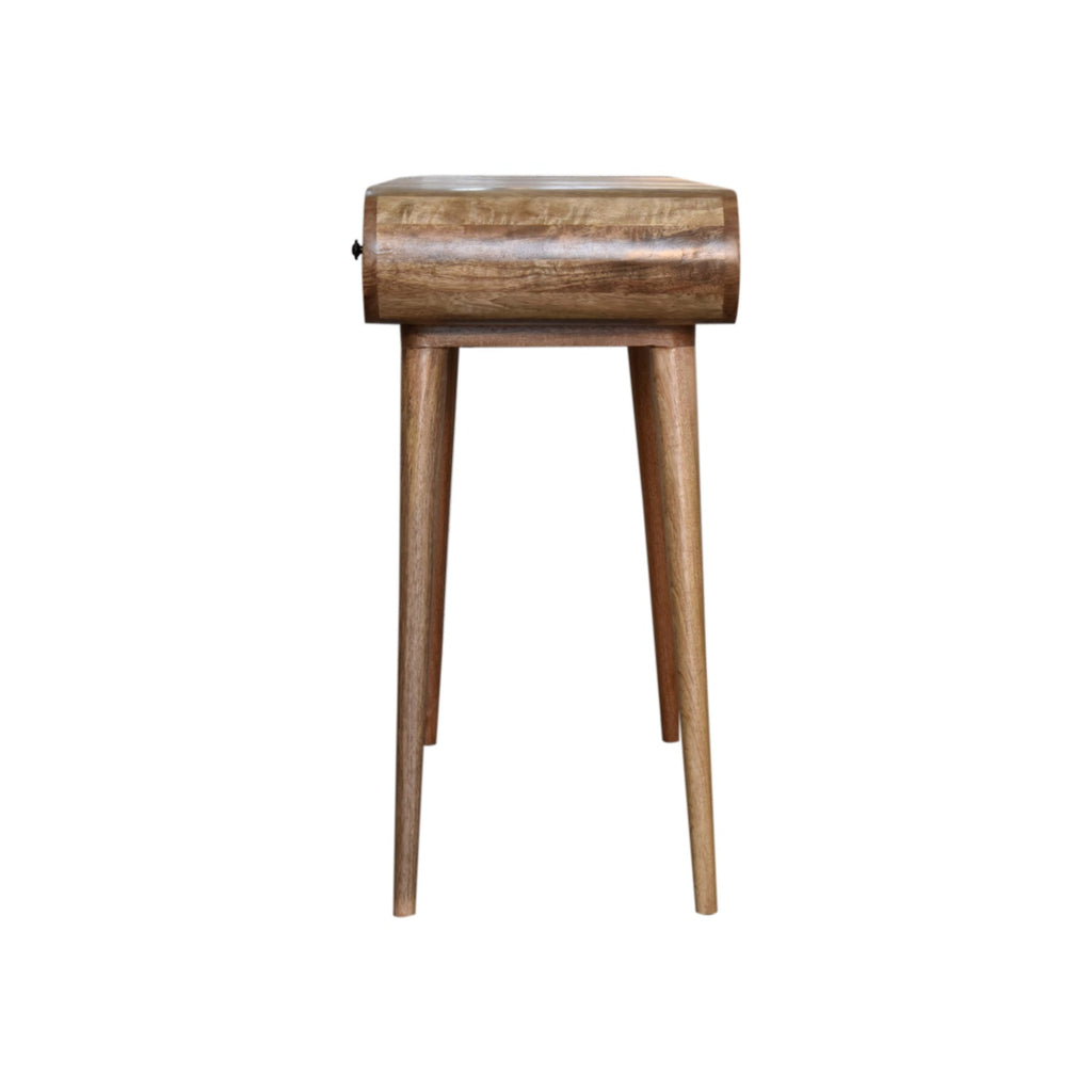 Nordic oak dressing table lifestyle bedroom vanity setting