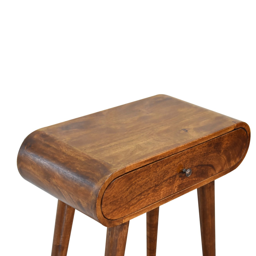Mini Isabella console angled view showing slim profile