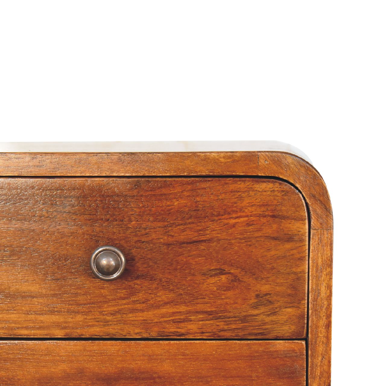 Floating mini chestnut bedside top surface view