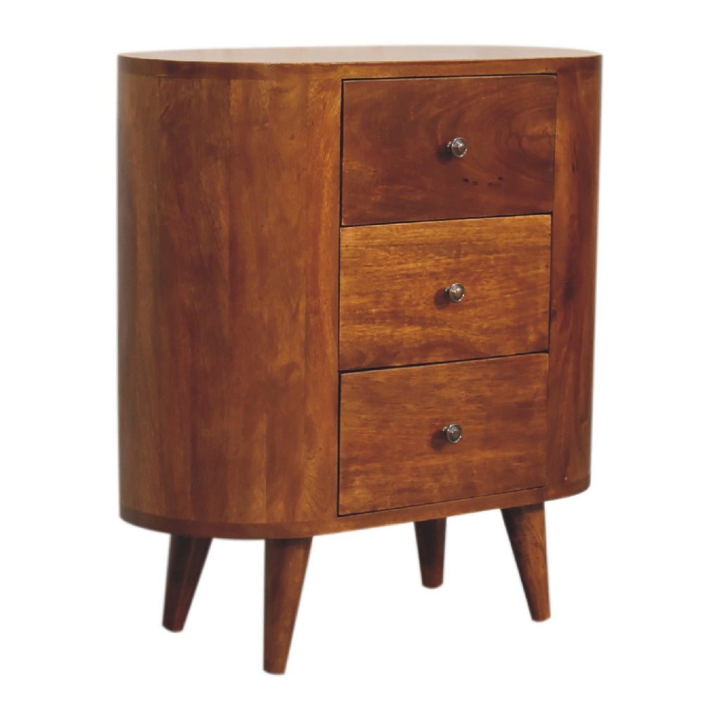 Sienna chestnut chest in bedroom or living room setting