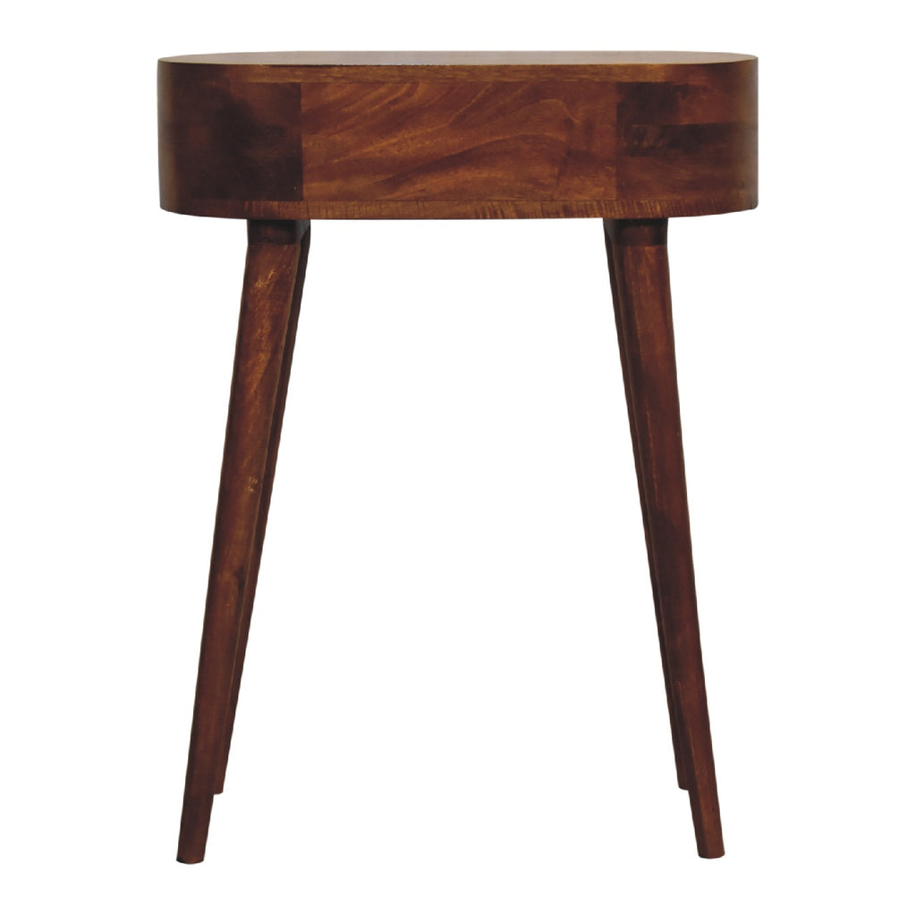 Mini Albion chestnut console table lifestyle compact hallway