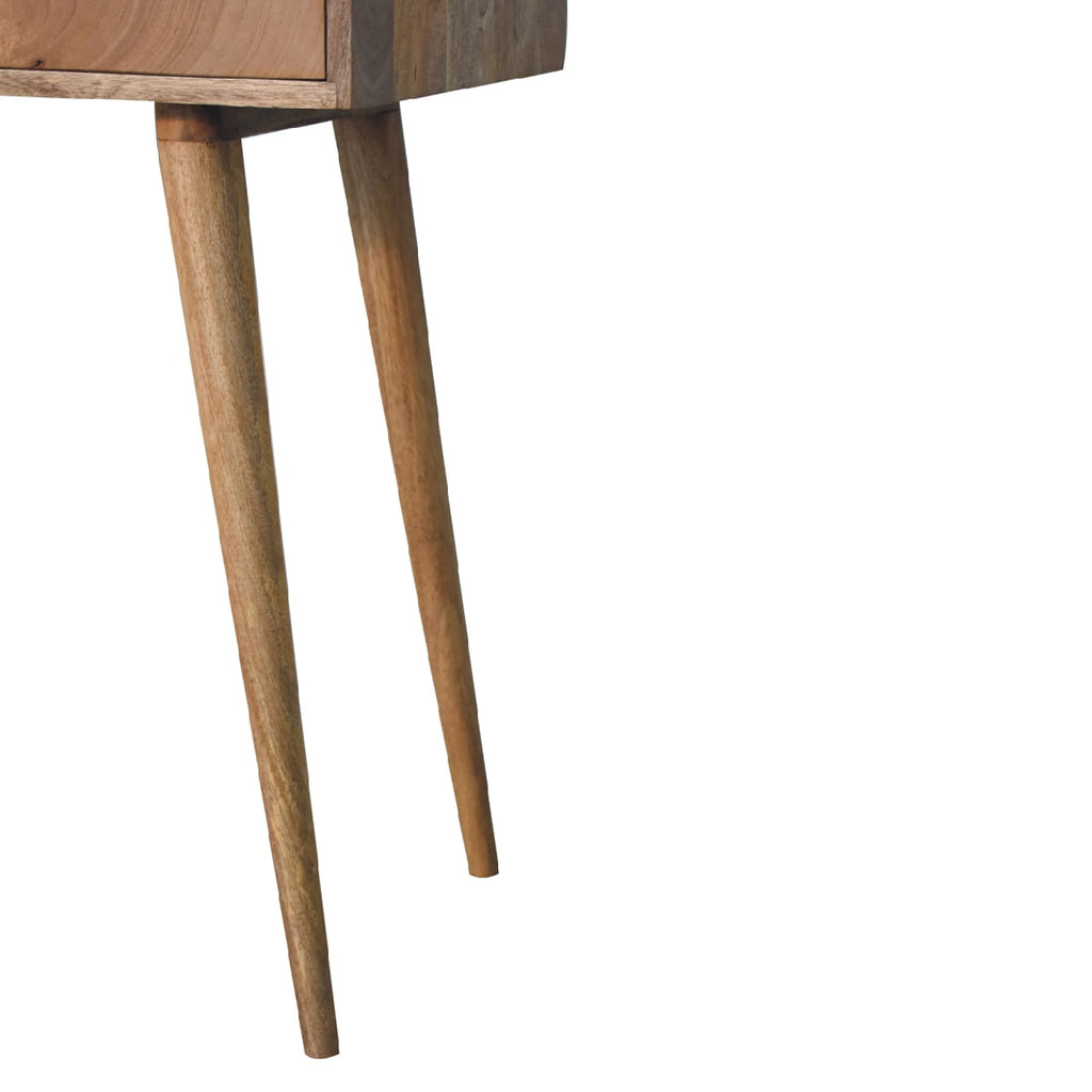 Nordic oak dressing table lifestyle bedroom vanity setting