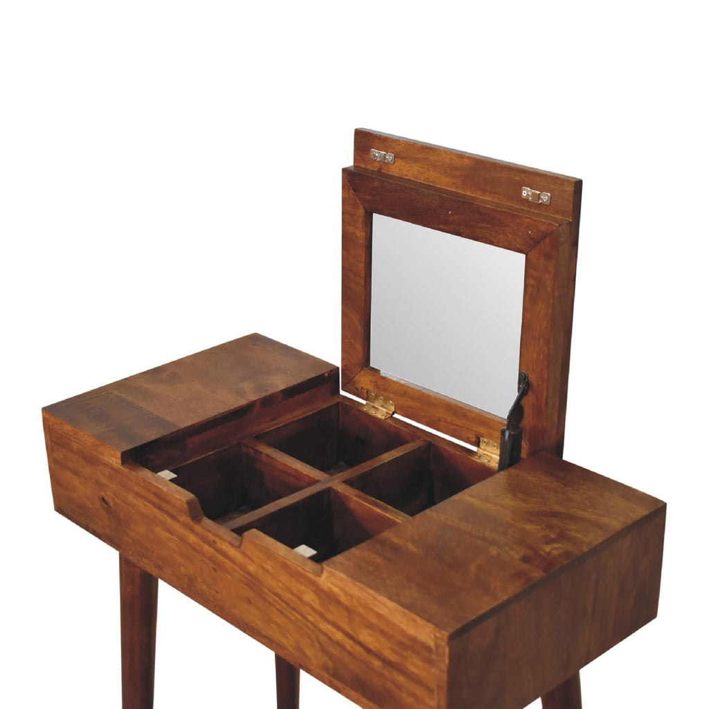 India mini chestnut dressing table dimensions scale reference
