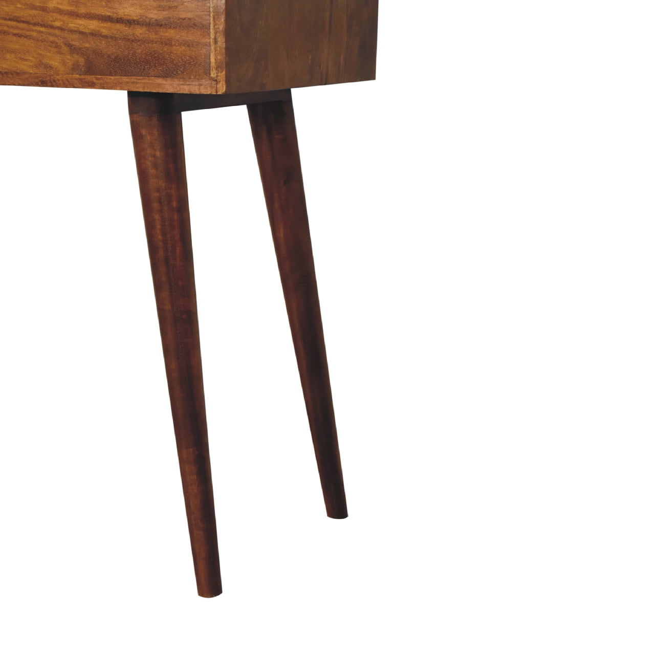 India chestnut dressing table lifestyle compact bedroom setting