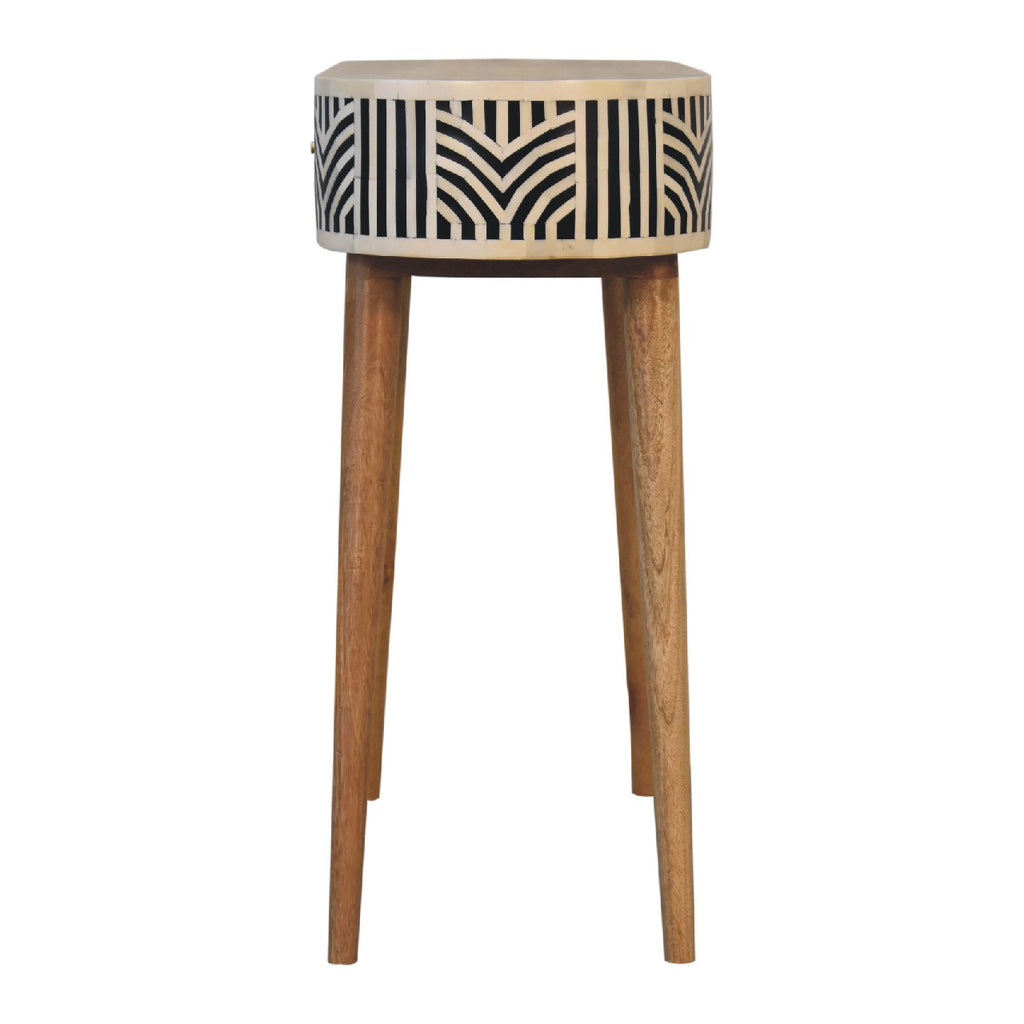 Boho oak inlay dressing table lifestyle hallway or bedroom