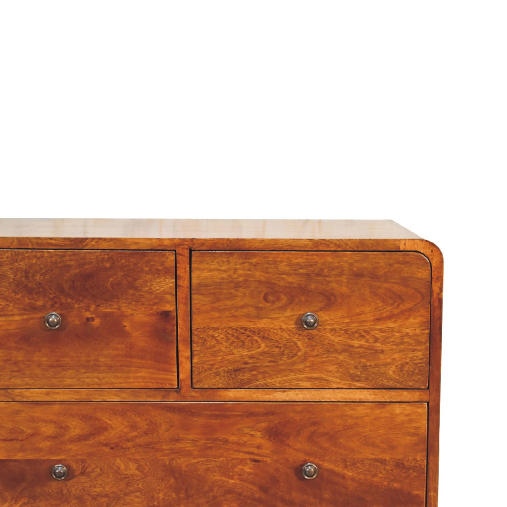Arlo 4-drawer chest angled view showing profile