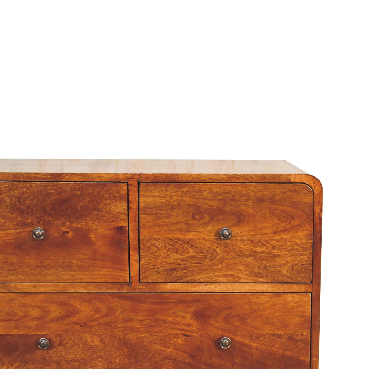 Arlo 4-drawer chest angled view showing profile