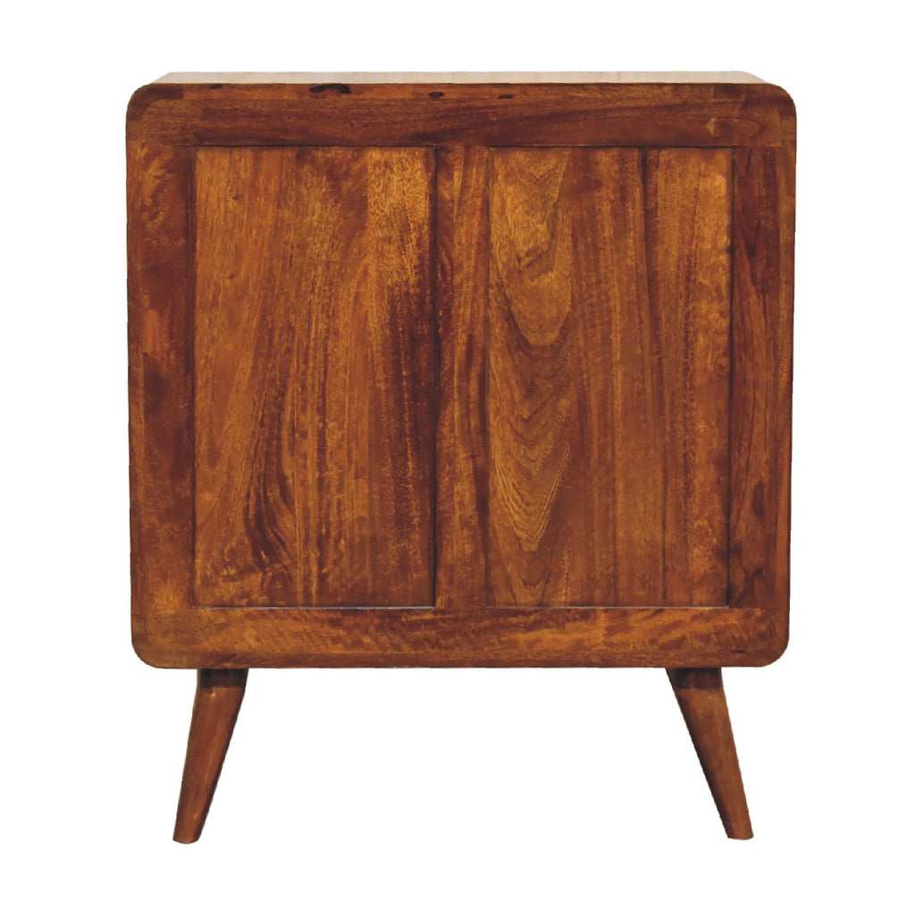 Arlo chestnut chest full room context view