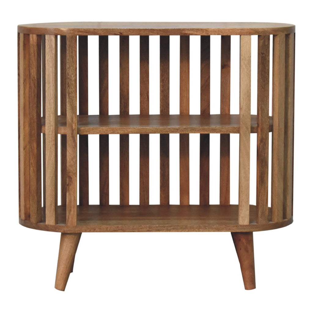 Novella Japandi cabinet side view showing light profile