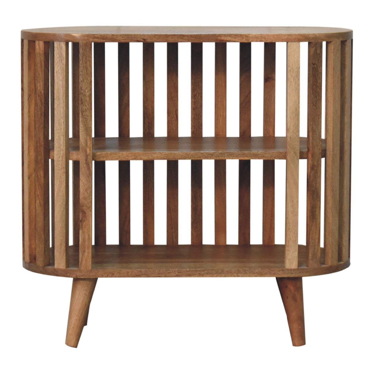 Novella Japandi cabinet side view showing light profile
