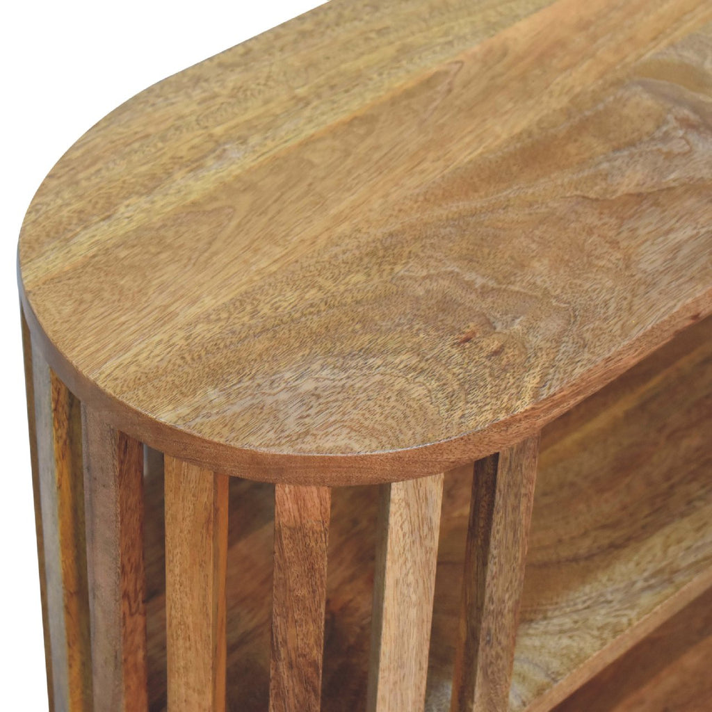 Novella Japandi cabinet angled view showing full profile
