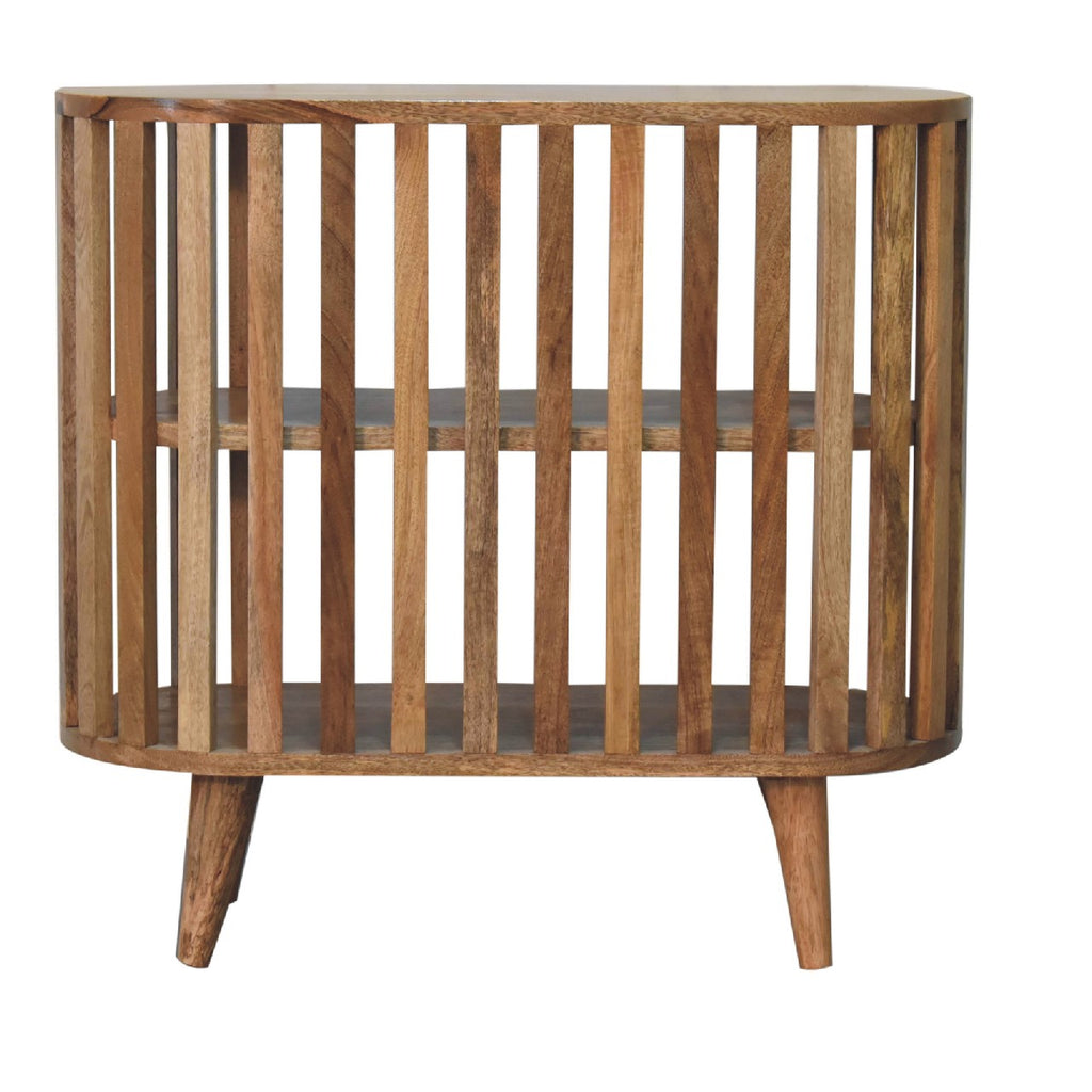 Novella oak cabinet lifestyle living room setting