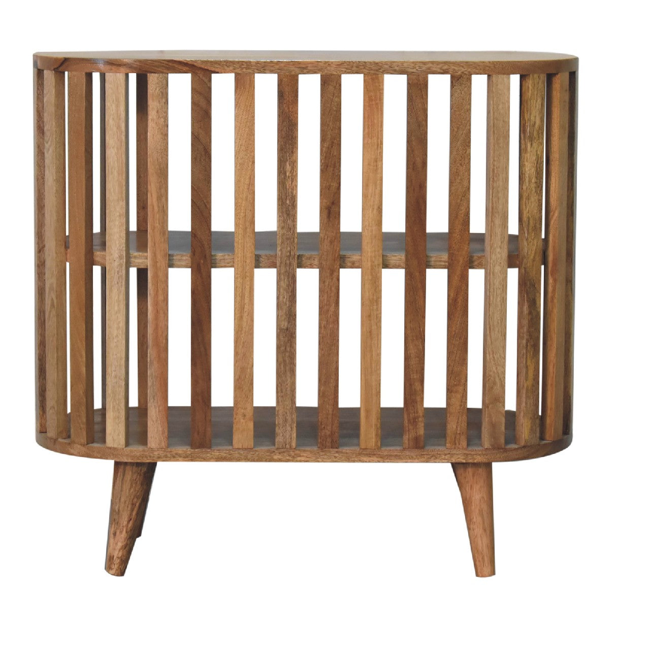Novella oak cabinet lifestyle living room setting