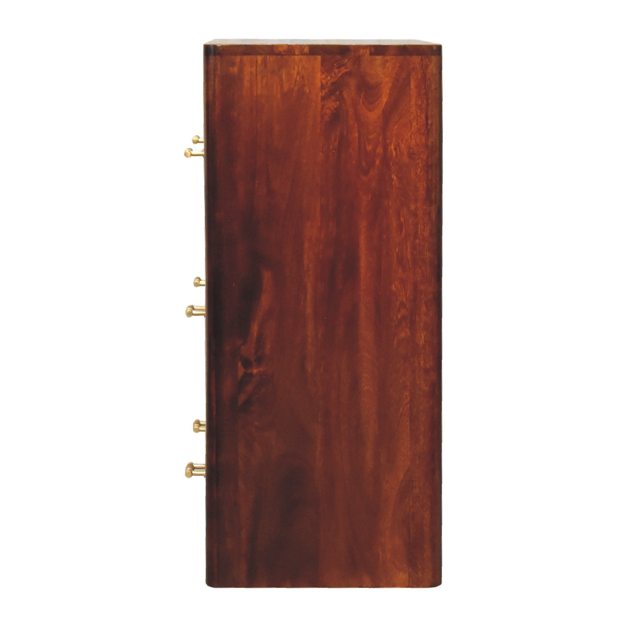 Matteo 3 Drawer Solid Wood Chest - Chestnut Finish