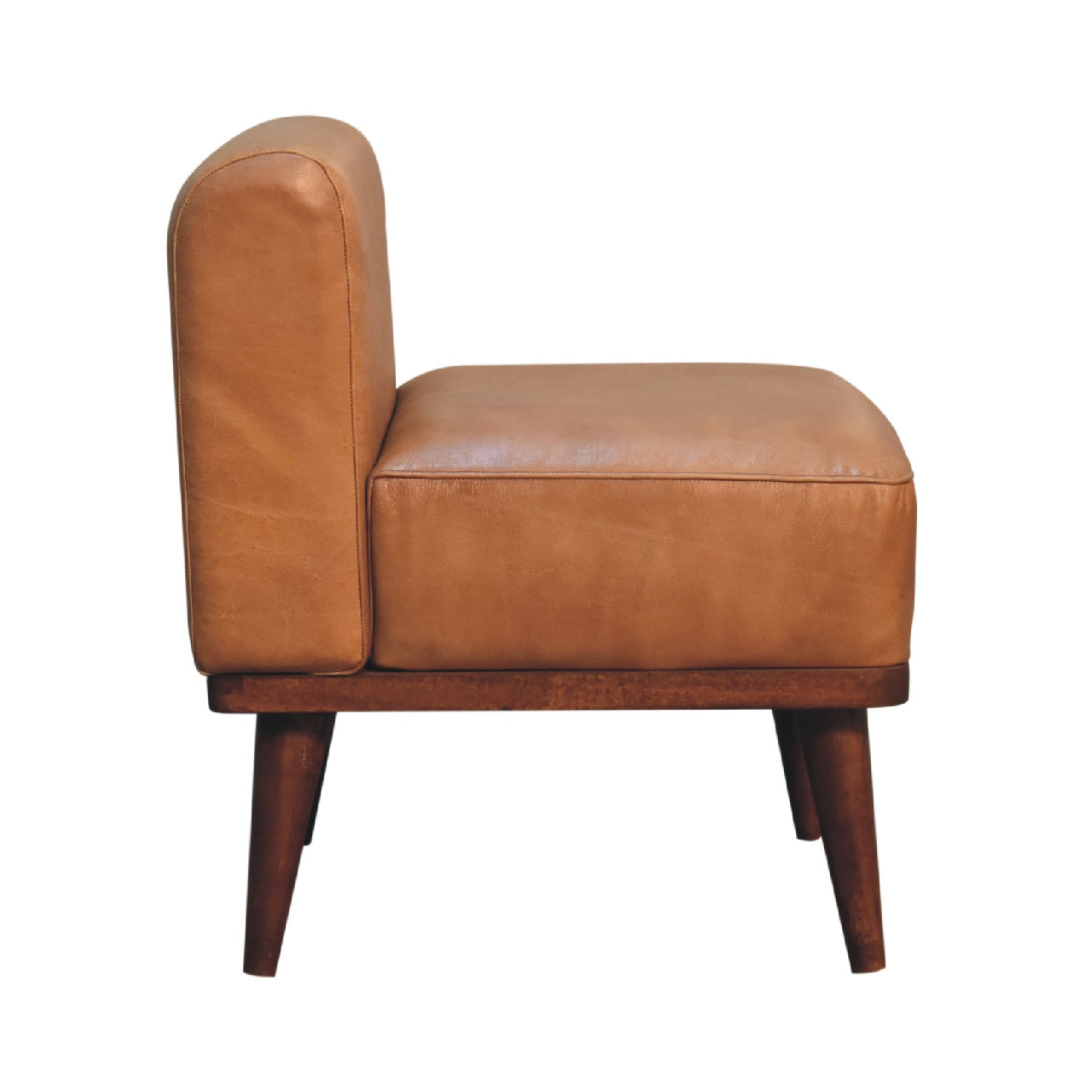 Dakota tan stool lifestyle modern living room setting