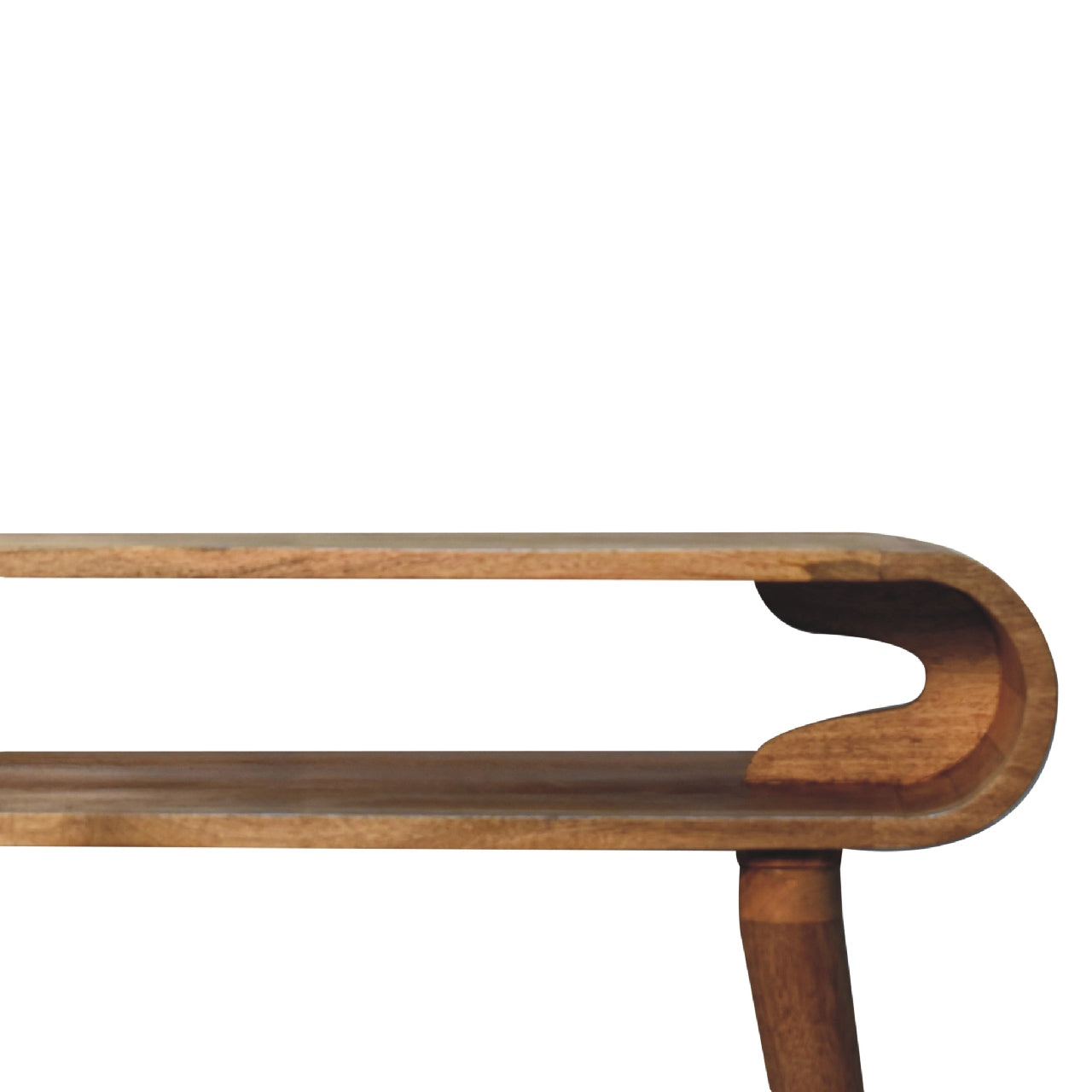 Amaya oak console table styled as compact dressing table