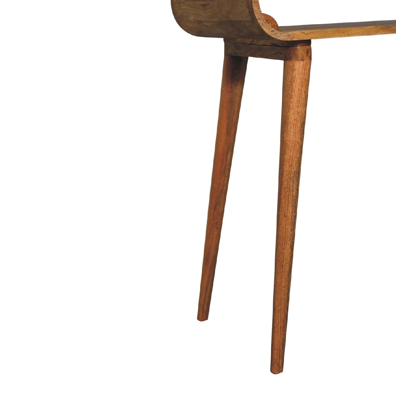 Amaya oak console full room context view