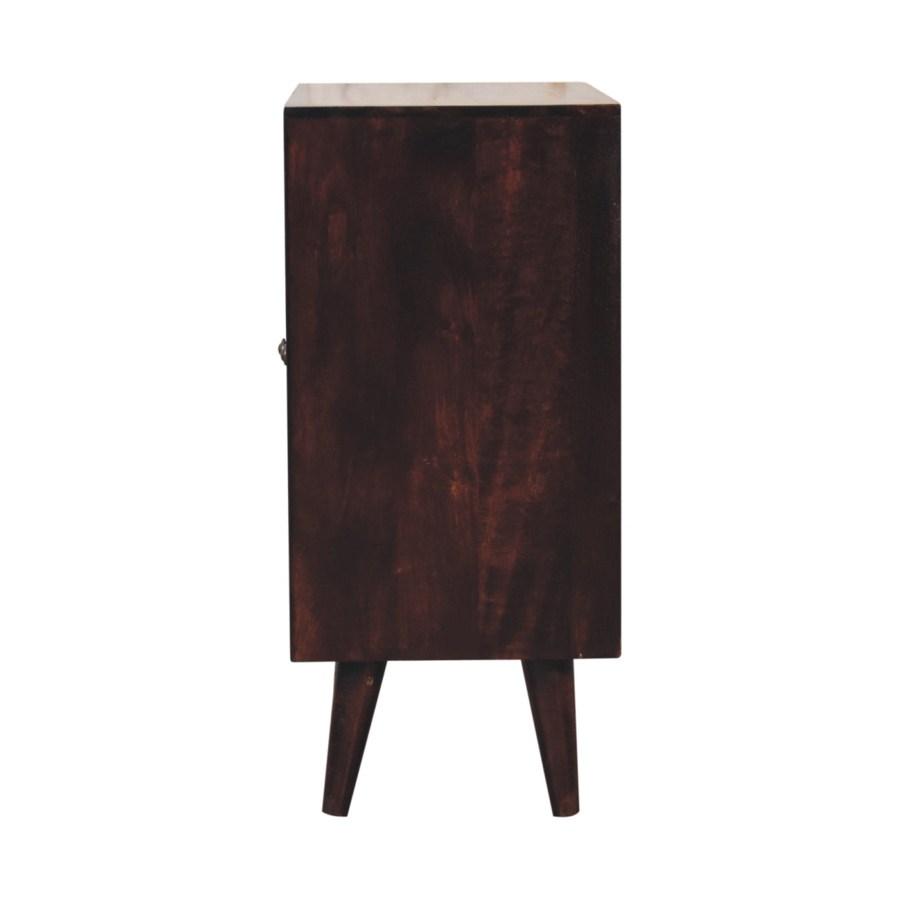 Tuscany carved walnut cabinet lifestyle room setting
