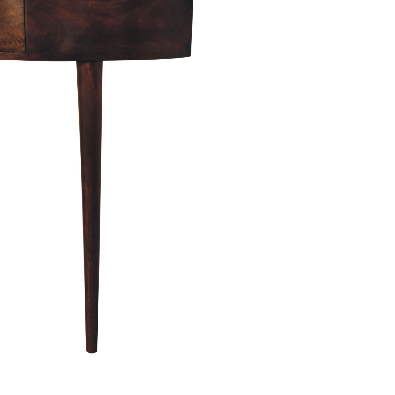 Backless chestnut console dimensions scale reference
