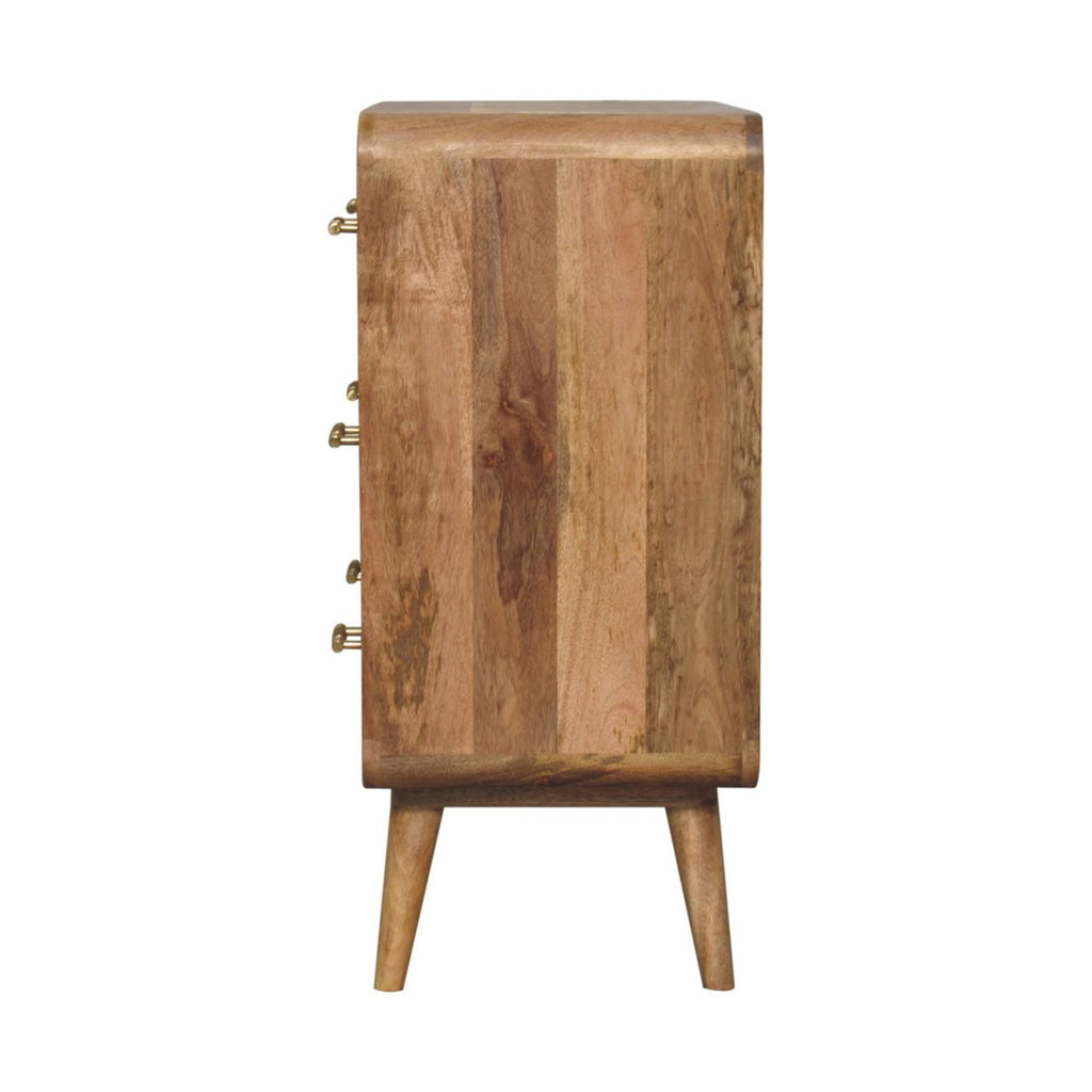Oslo fluted chest lifestyle compact bedroom setting