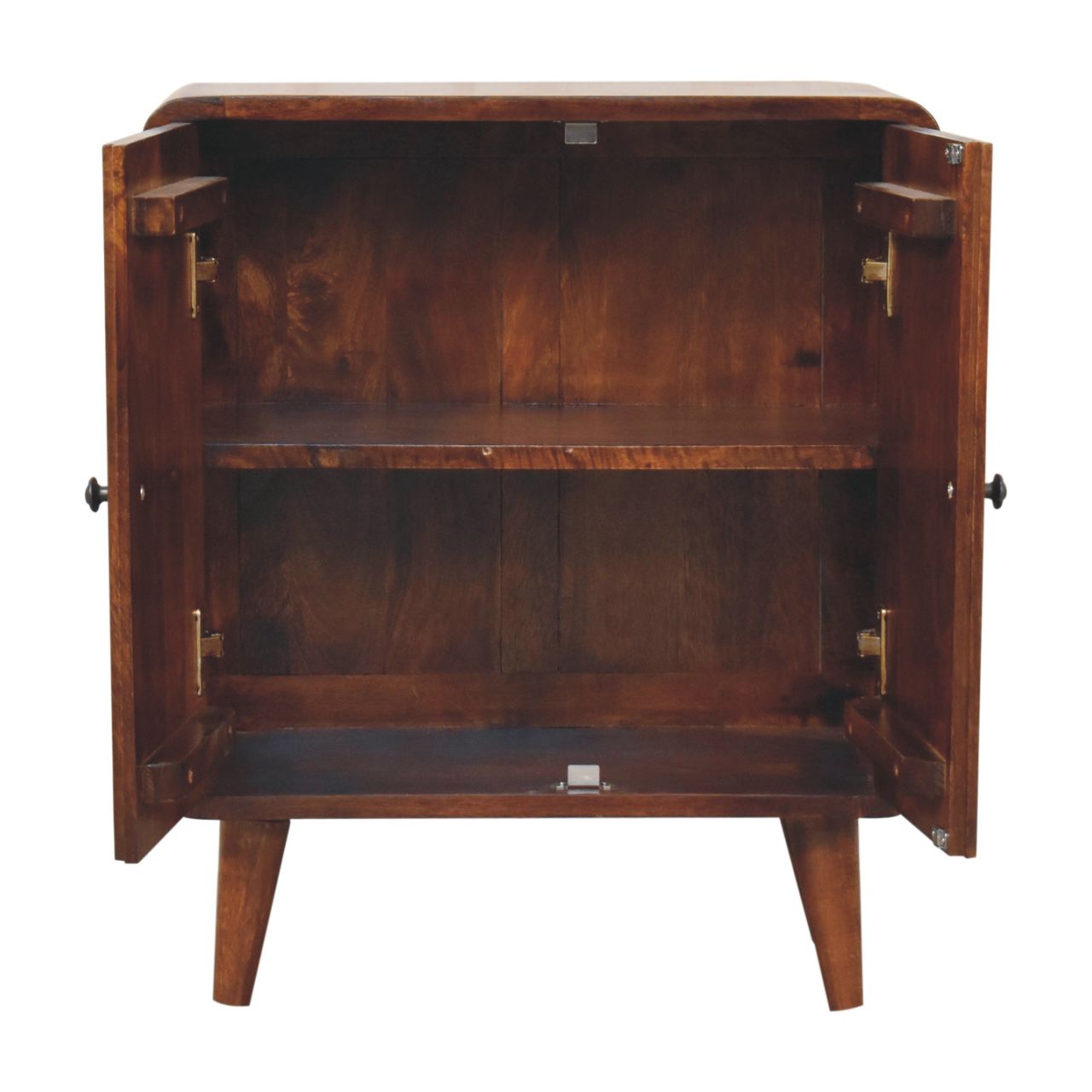 Mini Kensington chestnut cabinet angled view