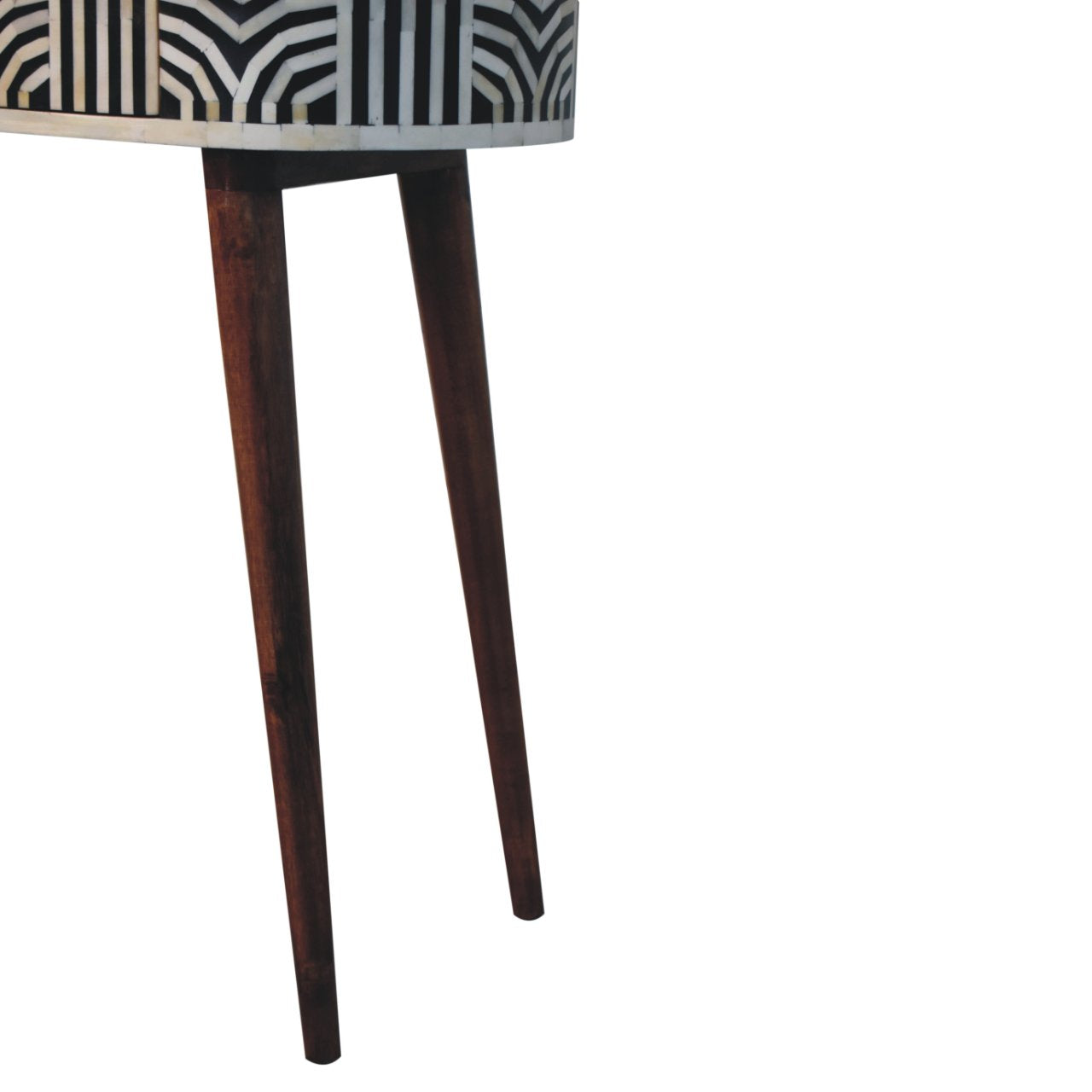 Boho walnut inlay console dimensions reference