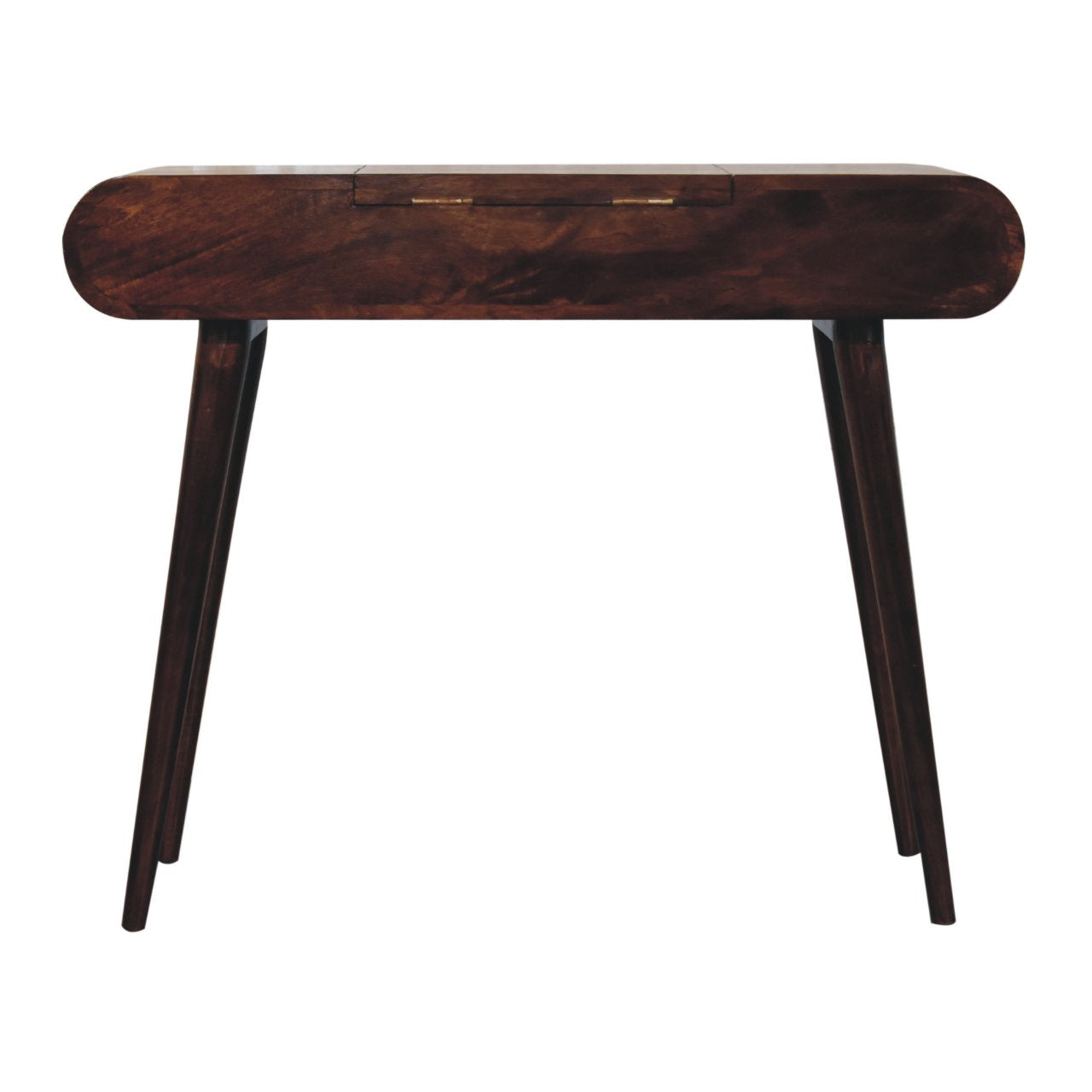 Malibu dressing table rear view in California walnut finish