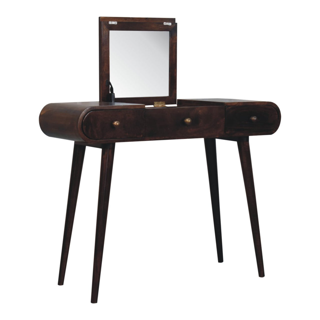 Malibu dressing table jewellery storage compartments detail