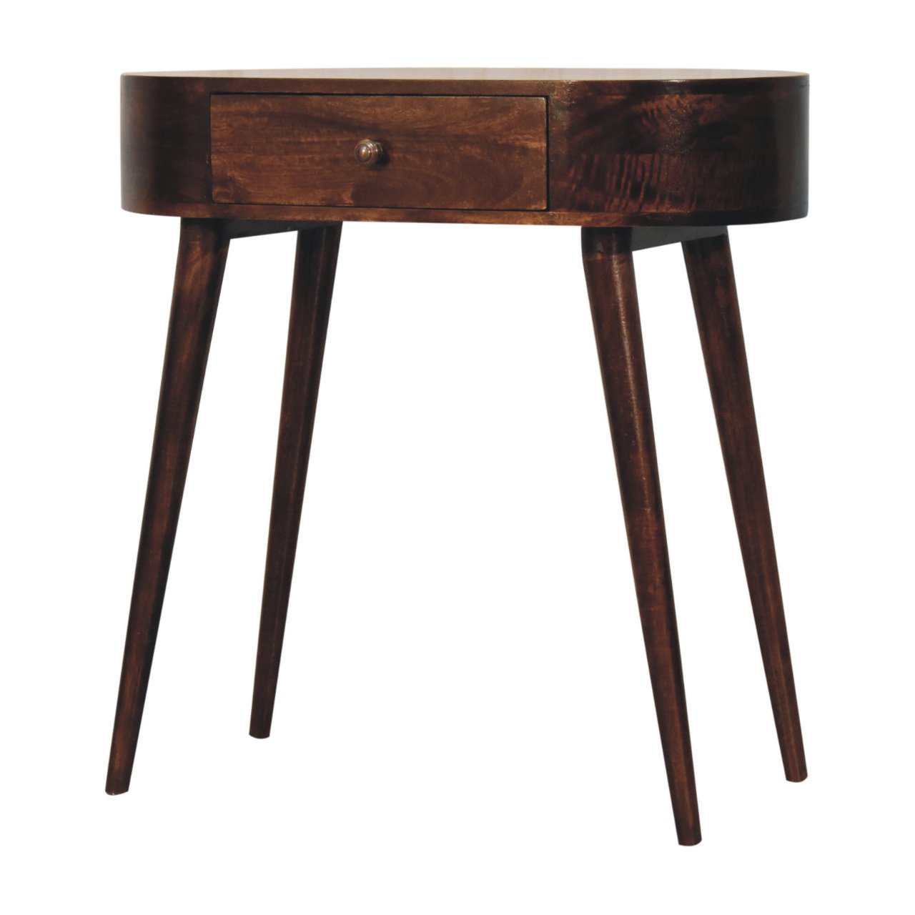 Napa walnut console in hallway or dressing table setting