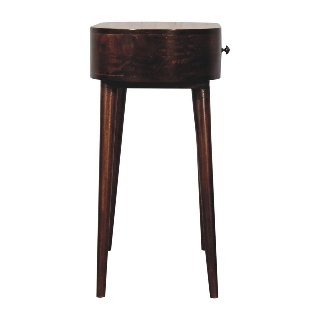 Napa walnut console lifestyle hallway or bedroom setting