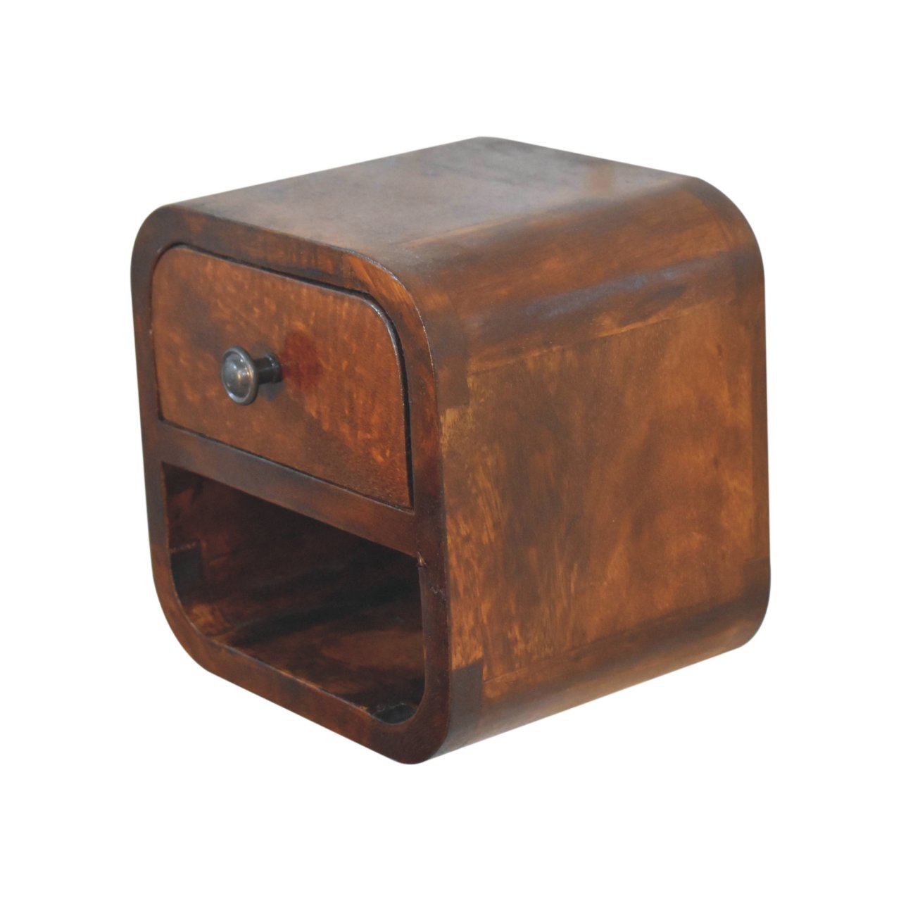 Ultra-compact chestnut bedside top surface view