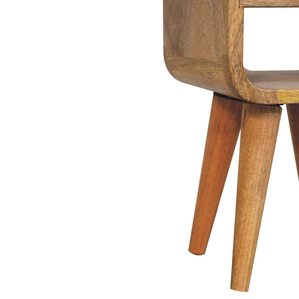 Ultra-compact oak bedside upper drawer dimensions reference