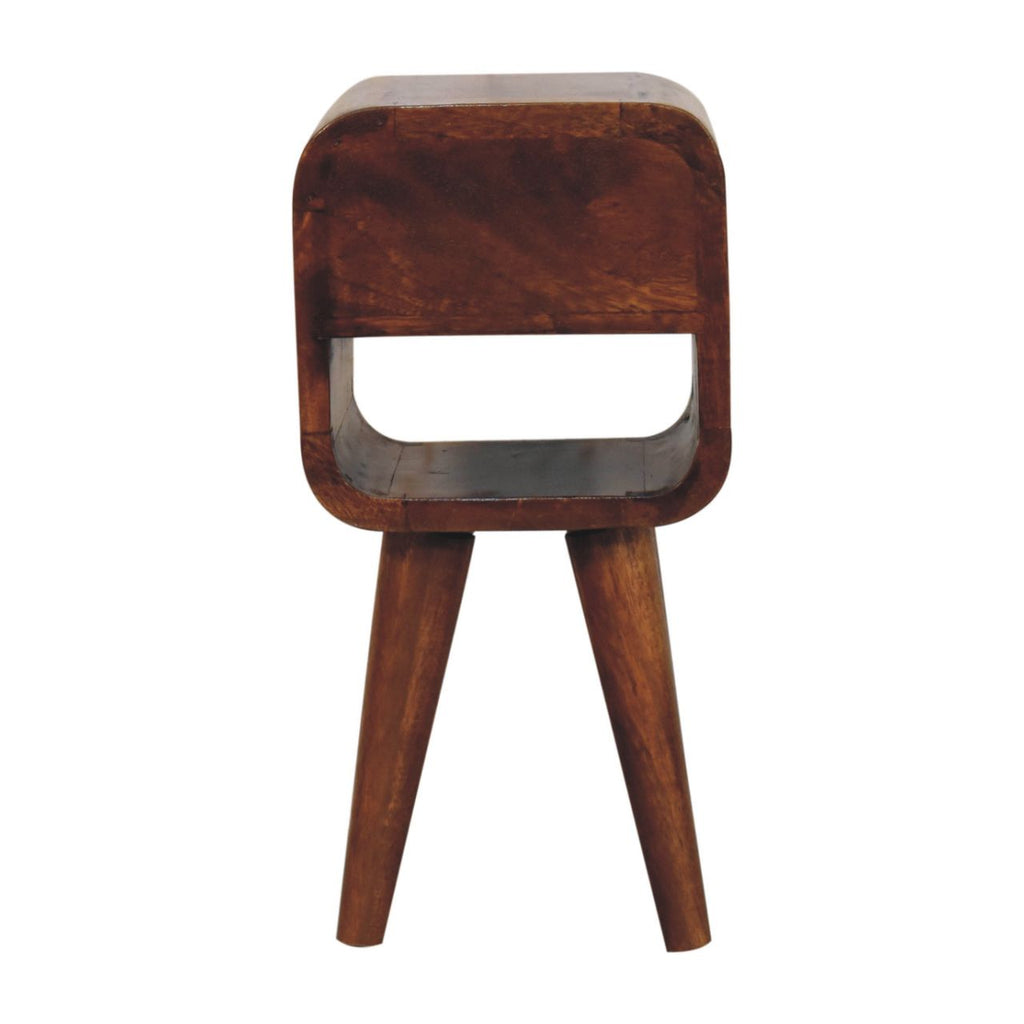 Ultra-compact chestnut bedside full compact room view
