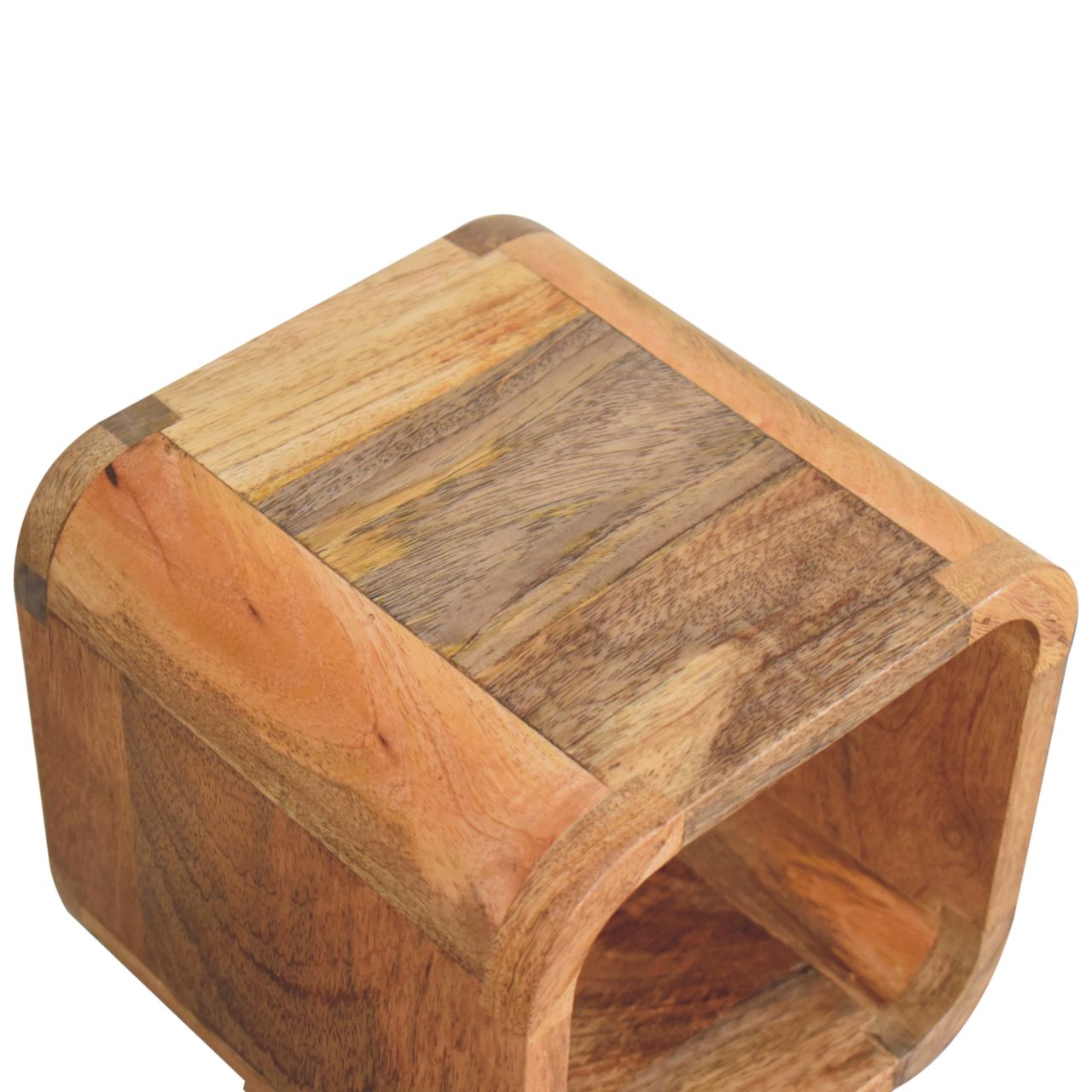 Ultra-compact minimalist oak bedside as side table
