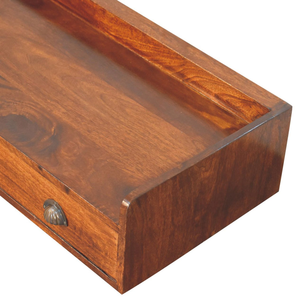 Lumina floating console angled view showing ultra-slim profile