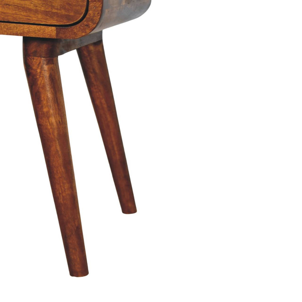 Elora mini chestnut bedside dimensions reference