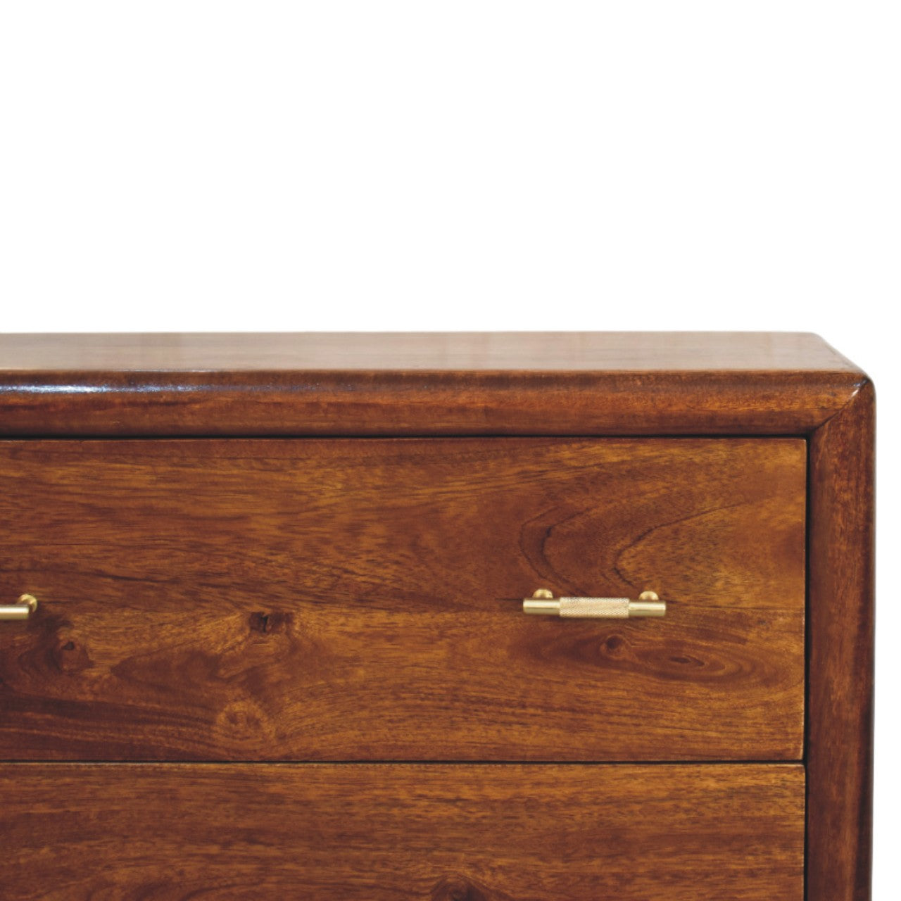 Regency chest drawer open showing interior storage