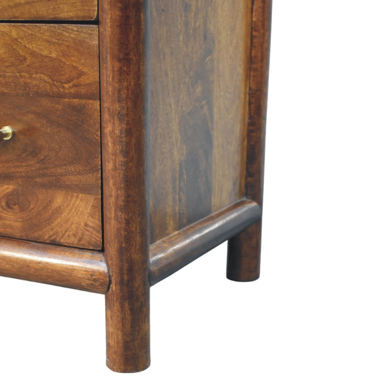 Regency chest brass handles close-up detail