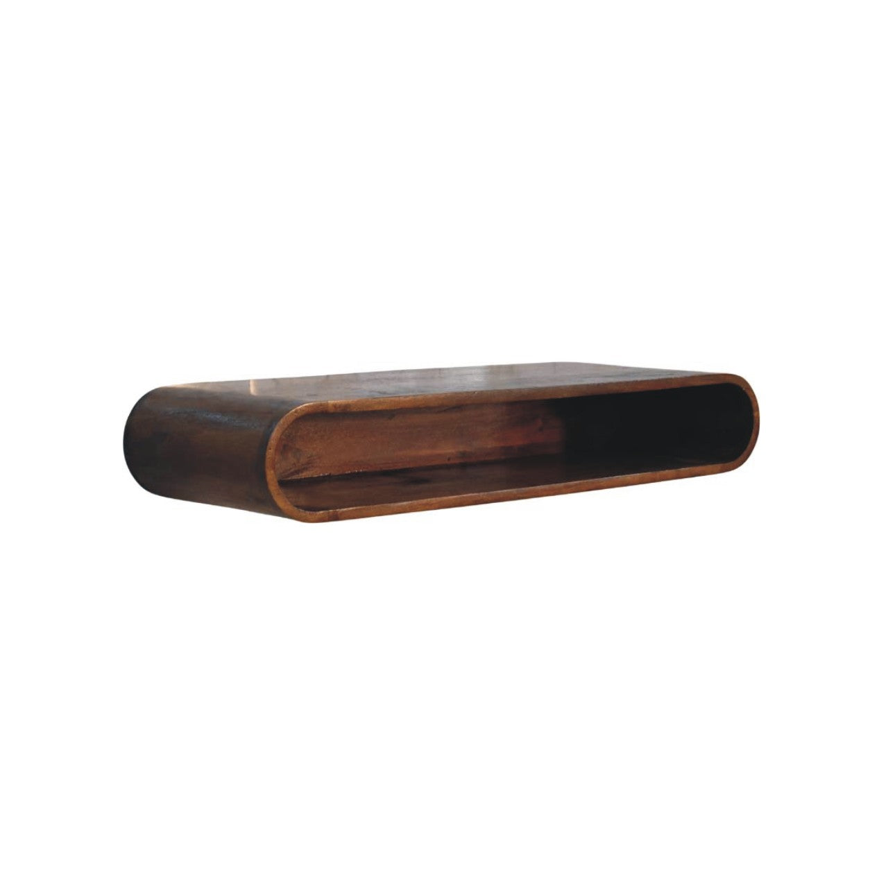 Arc media console close-up of curved silhouette detail