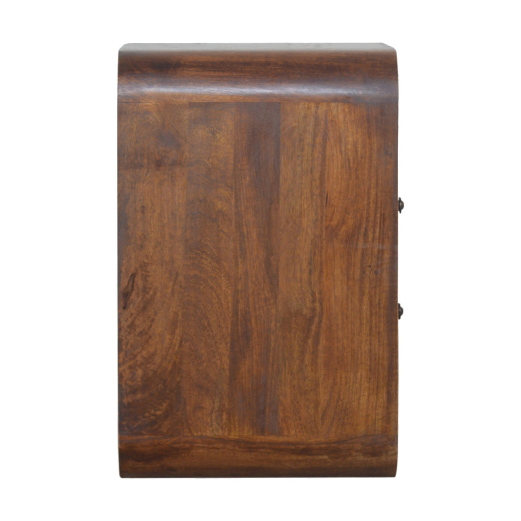 Chestnut curve bedside table dimensions reference