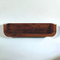 Cora floating Console Table Solid Wood - Chestnut Finish
