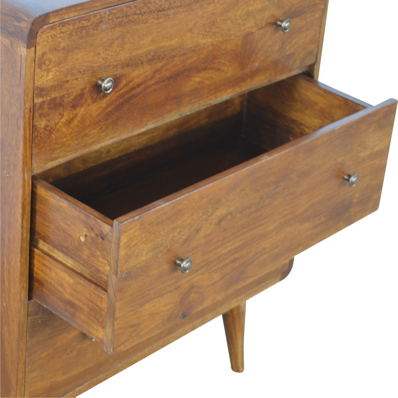 Nova chestnut chest angled view showing full silhouette