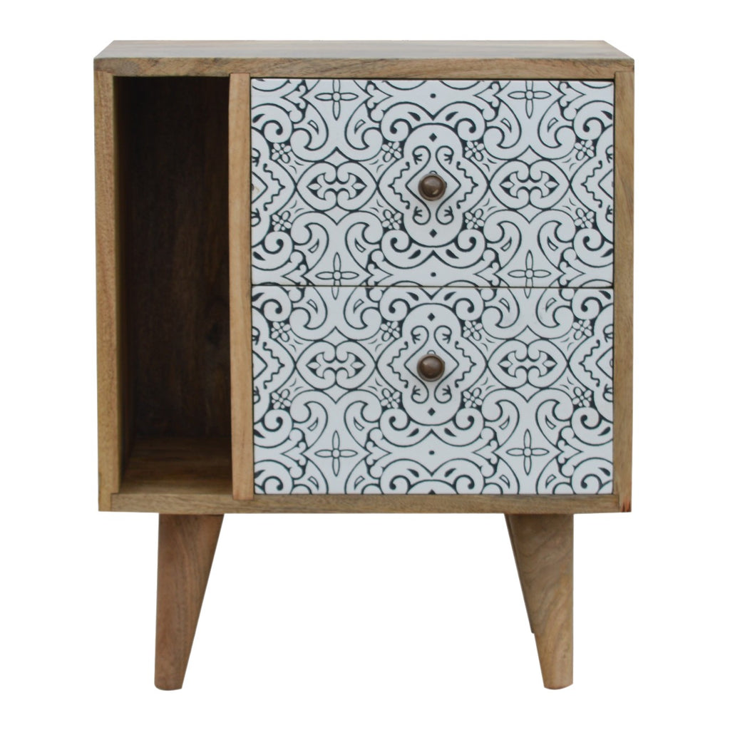Fellaini cabinet side view showing Nordic legs
