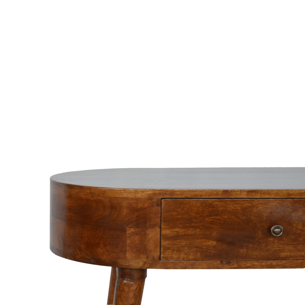 Arden chestnut dressing table angled view showing full profile